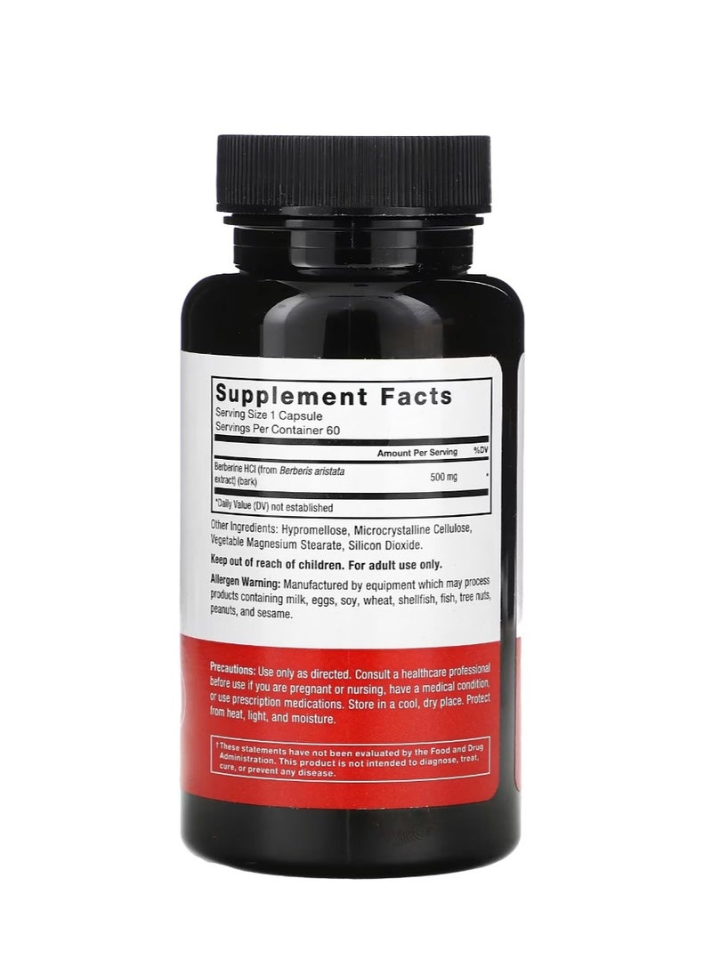 Force Factor Berberine 500 mg 60 Vegetable Capsules  - Image 2