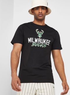 milwaukee bucks black t shirt