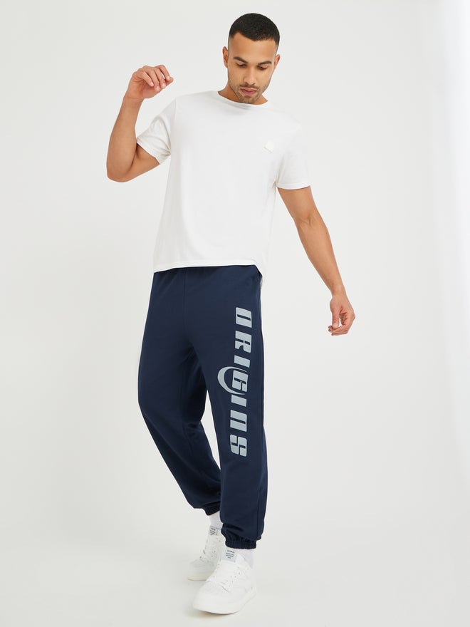 Styli Styli Slogan Print Oversized Fit Cotton Terry Jogger  - Image 2