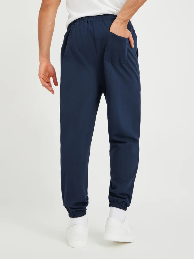 Styli Styli Slogan Print Oversized Fit Cotton Terry Jogger