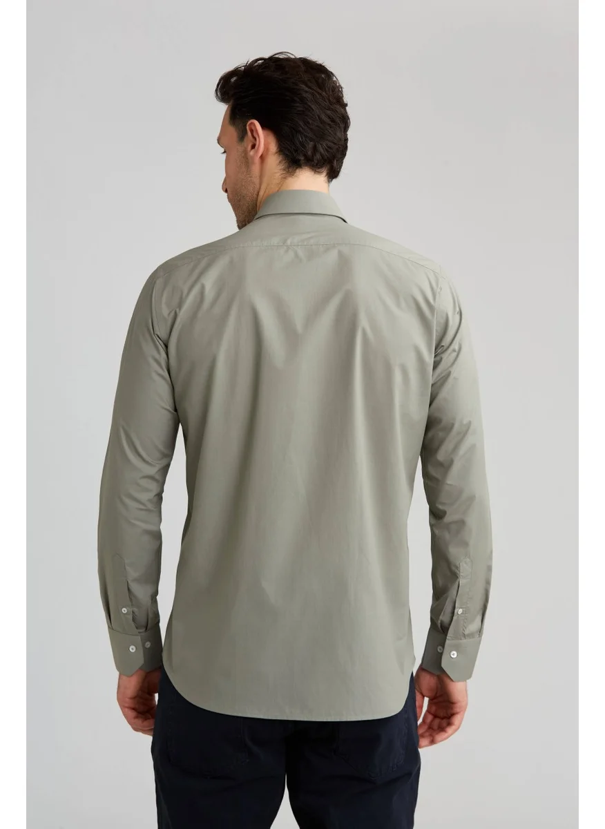 Bisse Gm 232074 Uk Kl C Collar Shirt Green GM23K232074_D47