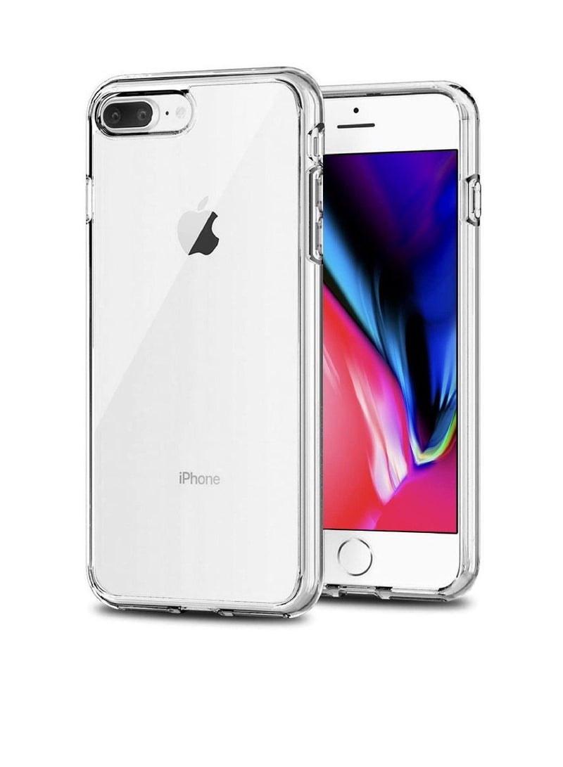 DIGI CORE Silicone Protective Clear TPU Case Cover For Apple iPhone 8 Plus 5.5 Inch