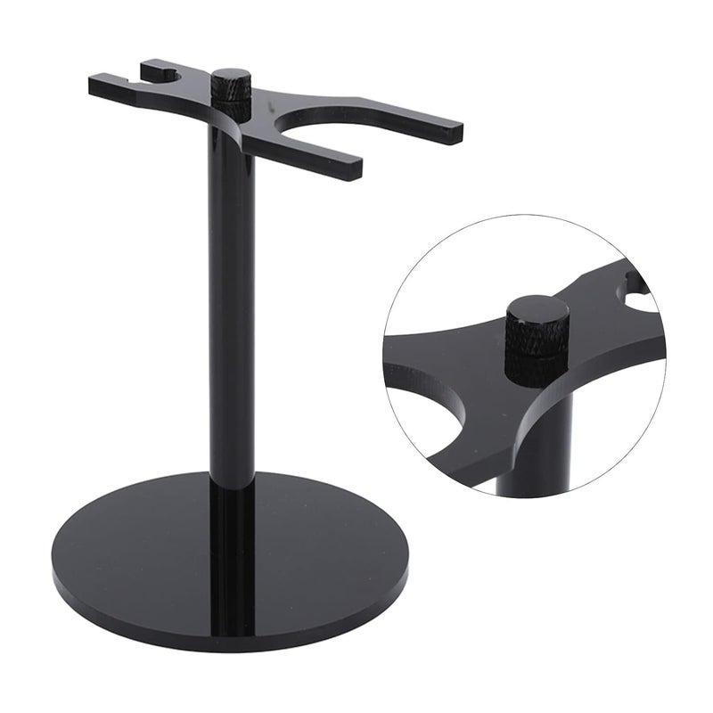 woobles Razor Holder for Shower Shaver Holder Convenient Shaver Stand Bracket Shaver Stand Base Plastic Shaving Brush Stand for Wash Room Black Bathroom Kitchen - Image 2