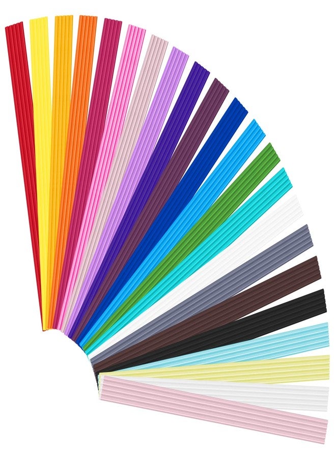 22 Colors 3D Printing Filament Refill For 3Doodler Start 3D Pen Safe Low Print Temperature Pcl Filament 2 5Mm Thick Premium 110Pcs Total 1650Cm Refill Pack Only Fit For 3Doodler Start Pen