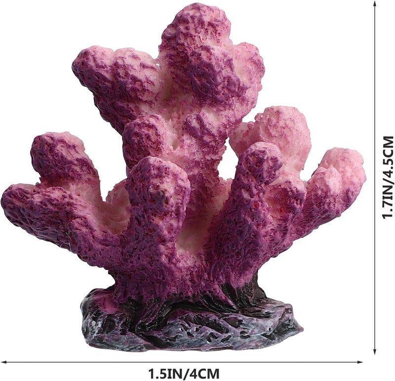 HANABASS 3 Pcs Lifelike Resin Artificial Coral Aquarium Ornament Fish Tank Coral Decoration for Aquarium Landscaping Tabletop Display - Image 2