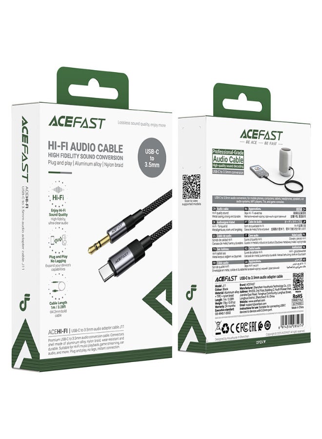 أسيفاست acefast كابل الصوت J11 USB-C إلى 3.5 ملم - Image 5