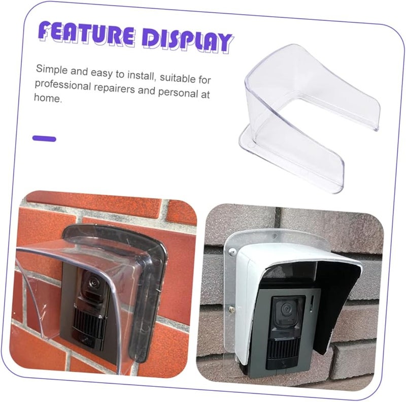 Waterproof Fingerprint Doorbell Cover Protector Easy Install Access Control Machine Rain Cover - Image 3