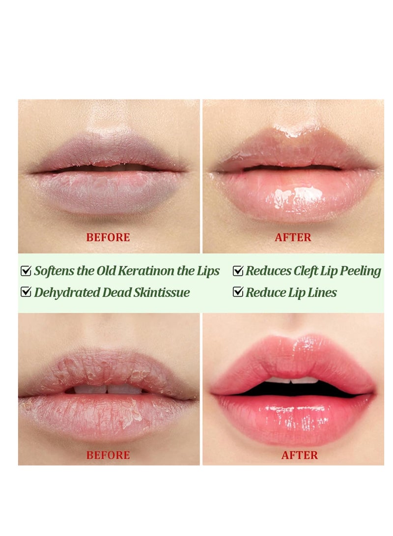 ديمشو مجموعة مرطب الشفاه الصغيرة 6 قطع ، عبوات متعددة بنكهة الفاكهة ، مرطب الشفاه المرطب والمرطب ، قناع النوم للشفاه للشفاه الجافة والمتشققة ، أساسيات الإصلاح والعناية بالشفاه - Image 4