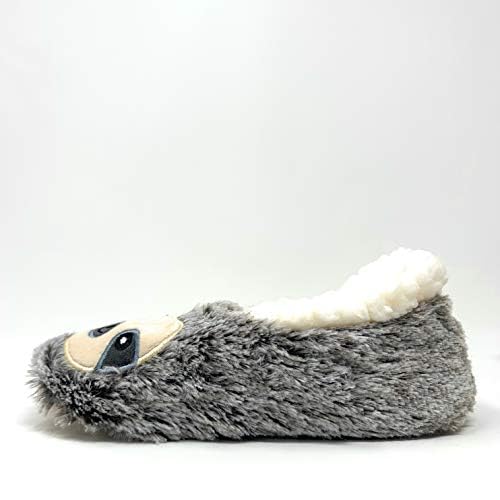 ooohyeah Women's Cozy Slippers, Oooh Yeah Sherpa Socks Funny Fluffy Fuzzy Animal Comfy Soft House Slippers (M, Sloth Steps) - Image 5
