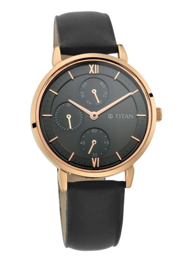 تيتان Leather Analog Wrist Watch 2652WL01
