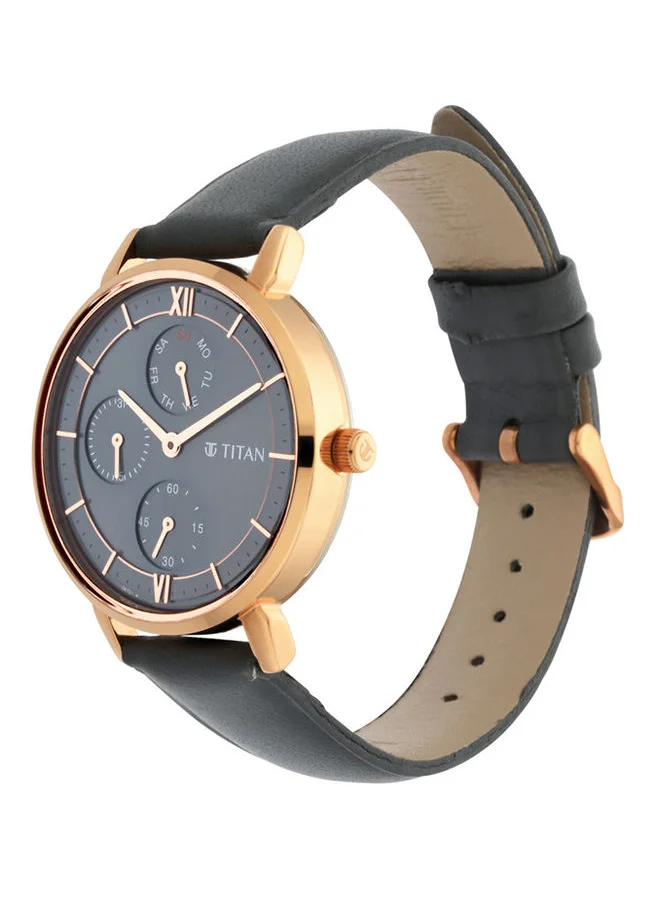 تيتان Leather Analog Wrist Watch 2652WL01