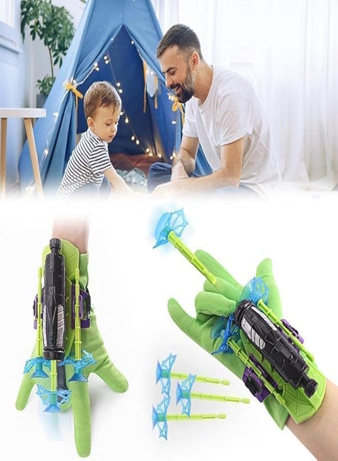 AAOVEFOX Hulk Shooter Glove Toy Set for Kids - Pretend Play Superhero Style Launcher with 3 Suction Darts - Hero Equipment Toy with 1 Glove and Wrist Strap - Image 4