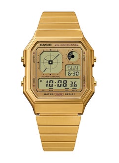 CASIO Casio Vintage Gold Stainless Steel Unisex Watch A130WEG-9A  - Image 3