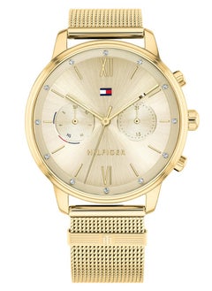TOMMY HILFIGER Tommy Hilfiger Analogue Multifunction Quartz Watch for women with Gold colored Stainless Steel mesh bracelet - 1782302  - Image 1