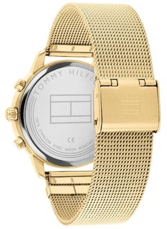 TOMMY HILFIGER Tommy Hilfiger Analogue Multifunction Quartz Watch for women with Gold colored Stainless Steel mesh bracelet - 1782302  - Image 3