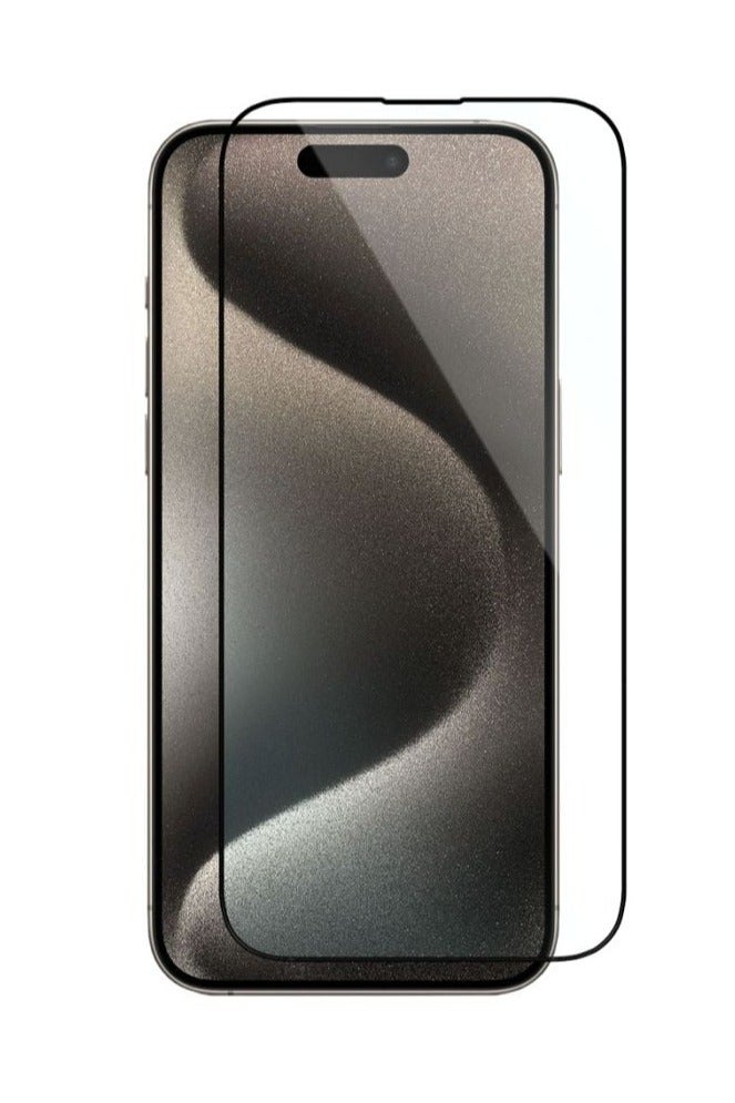 LEEKA iPhone 15 Pro Screen Protector with HD view Bubble Free, Anti-Drop and Anti-scratch full screen anti finger print protection with free Easy Installation kit and wipes tempered glass - Image 1