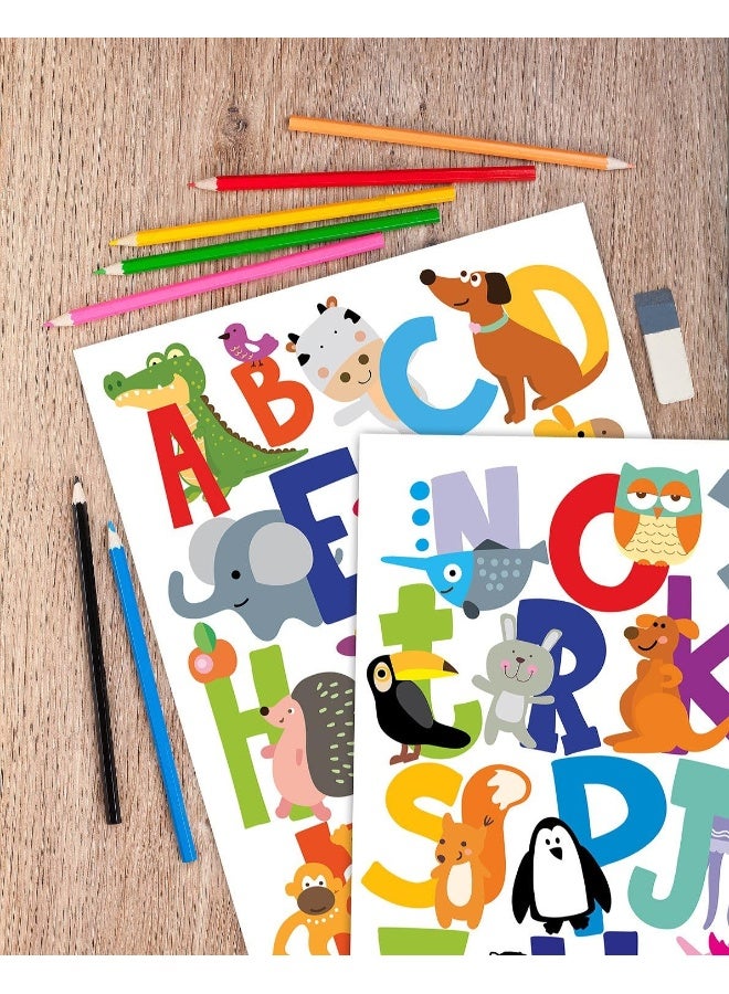 DesignStickers ABC Wall Decals - Alphabet Educational Animal Stickers - Classroom Decor - Playroom Decals for Wall - Animal Letters to Stick Kindergarden - Bedroom Stickers Kids ABC Lettering - [Gift Included]! - Image 5