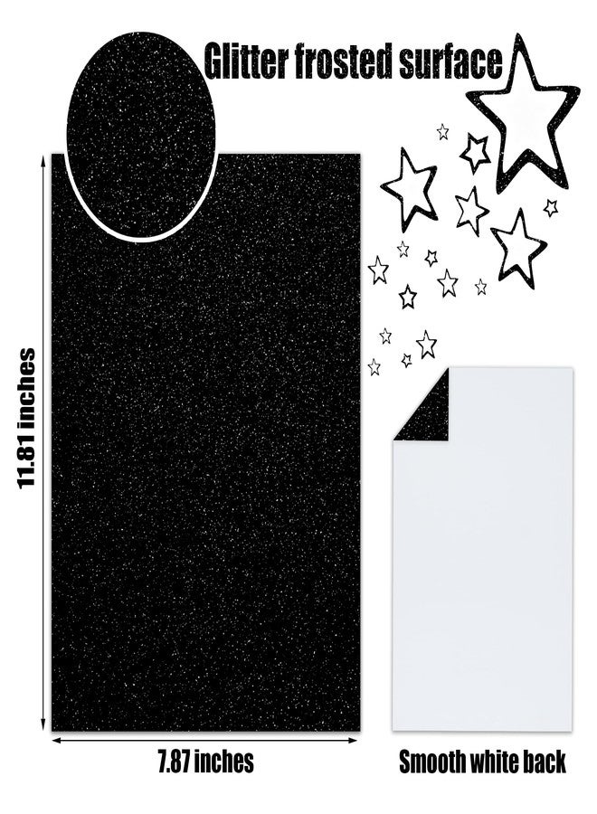 FEILIBAY 20 Sheets Black Glitter Cardstock Paper, A4 Size Glitter Paper for Crafts, Birthday and Wedding Party decorations, Gift Box packing and Other DIY Projects, 250GSM/92lb - Image 2