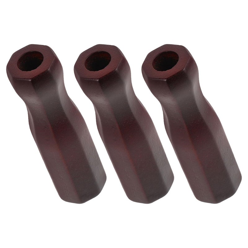 Stoobaza 3pcs Octagonal Solid Wood Foosball Handle Grips Non-Slip Replacement for Soccer Rods - Image 2