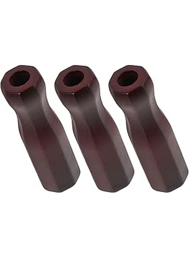 Stoobaza 3pcs Octagonal Solid Wood Foosball Handle Grips Non-Slip Replacement for Soccer Rods - Image 1
