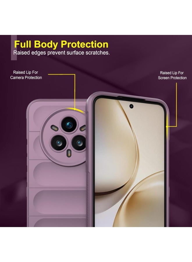 Premium Protection Back Silicone Case Compatible with Realme 14 Pro Plus 5G Magic Shield Shockproof Case with Camera Protection (Lavender)  - Image 5