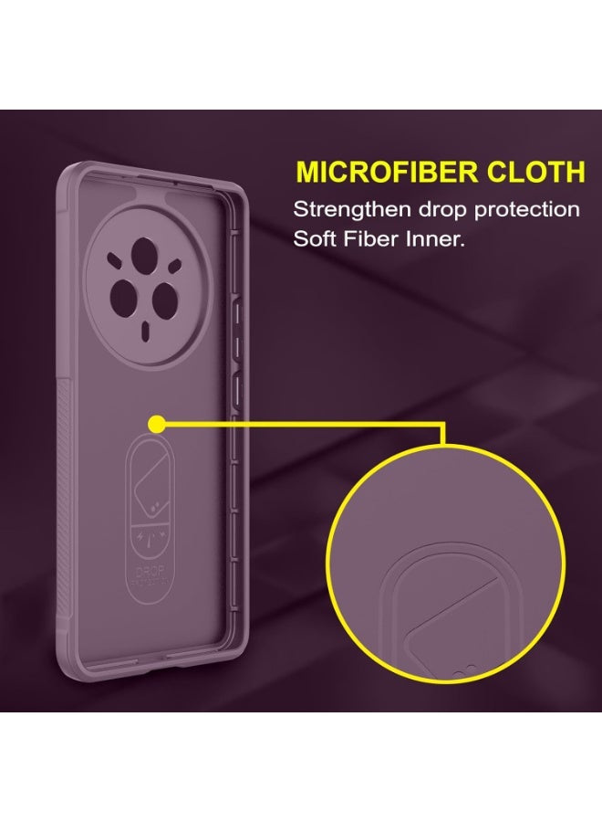 Premium Protection Back Silicone Case Compatible with Realme 14 Pro Plus 5G Magic Shield Shockproof Case with Camera Protection (Lavender)  - Image 4
