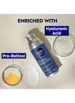 NIVEA MEN Nivea Men Age Defense Daily Face Moisturizer with Broad Spectrum SPF 30 Sunscreen, Pro-Retinol and Hyaluronic Acid, Beard-Friendly Face Lotion Helps Defend Against UVA/UVB Rays, 1.7 Fl Oz Bottle  - Image 4