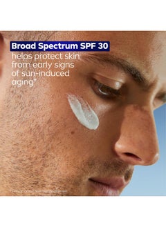NIVEA MEN Nivea Men Age Defense Daily Face Moisturizer with Broad Spectrum SPF 30 Sunscreen, Pro-Retinol and Hyaluronic Acid, Beard-Friendly Face Lotion Helps Defend Against UVA/UVB Rays, 1.7 Fl Oz Bottle  - Image 3