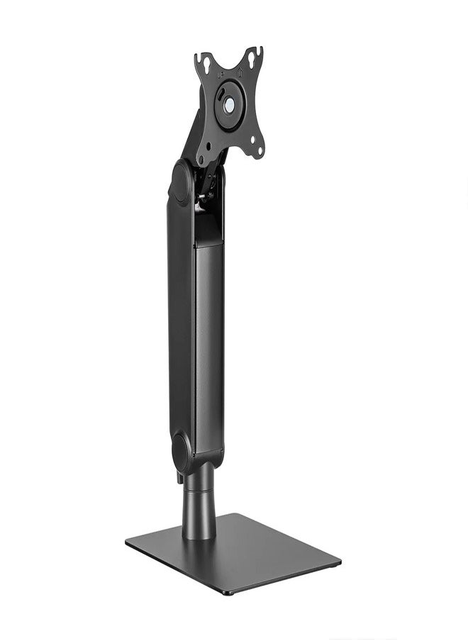 Skill Tech SH78 T01 Freestanding Easy-to-Adjust Spring-Assisted Single Monitor Stand for 17"-32" Monitors, VESA 100x100, 8kg Load Capacity – Black  - Image 1