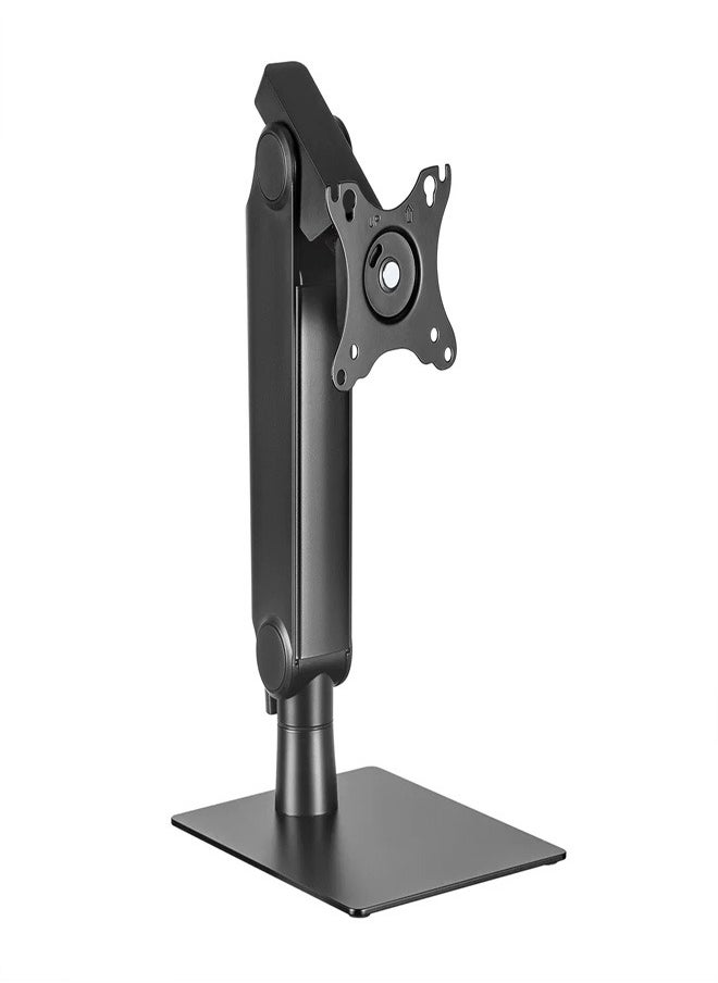 Skill Tech SH78 T01 Freestanding Easy-to-Adjust Spring-Assisted Single Monitor Stand for 17"-32" Monitors, VESA 100x100, 8kg Load Capacity – Black  - Image 3
