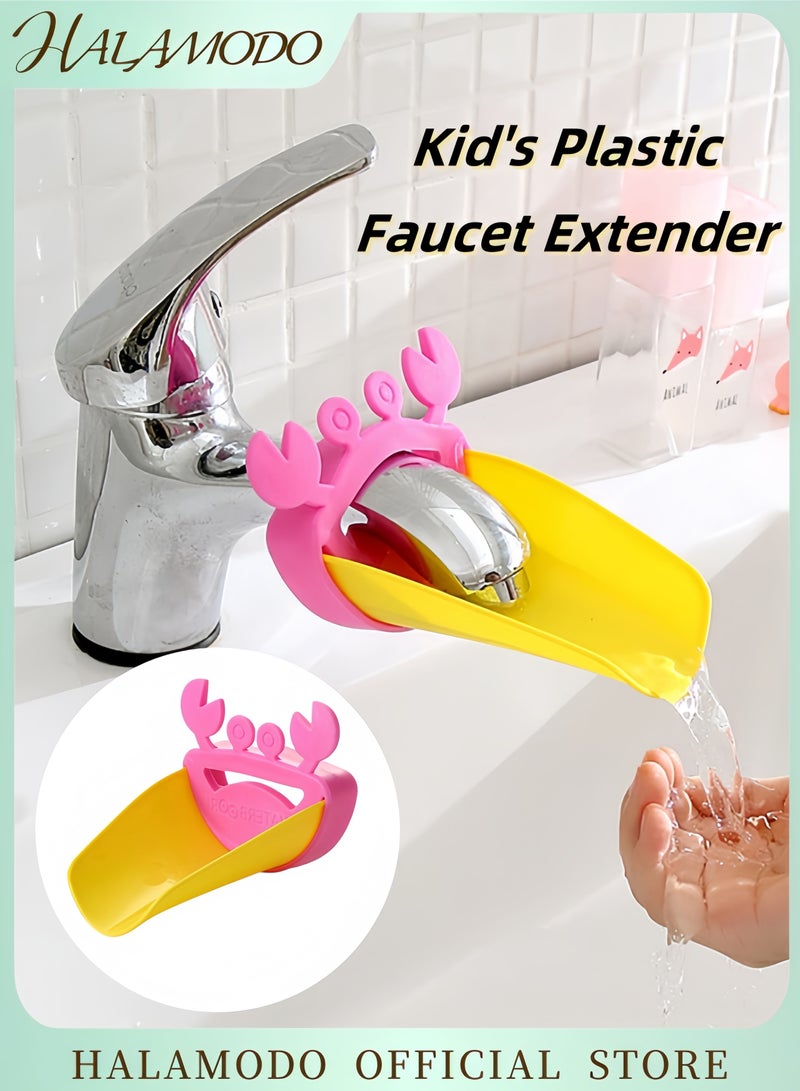 HALAMODO Kid's Faucet Extender Plastic Hand Washing Device Cartoon Sink Handle Extender Durable Faucet Extension Attachment Allows Children to Reach the Water - Image 1