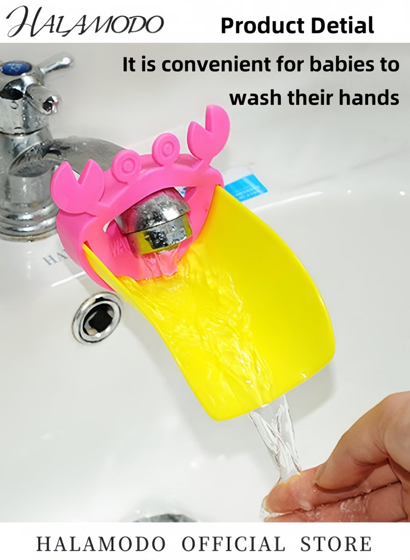 HALAMODO Kid's Faucet Extender Plastic Hand Washing Device Cartoon Sink Handle Extender Durable Faucet Extension Attachment Allows Children to Reach the Water - Image 4
