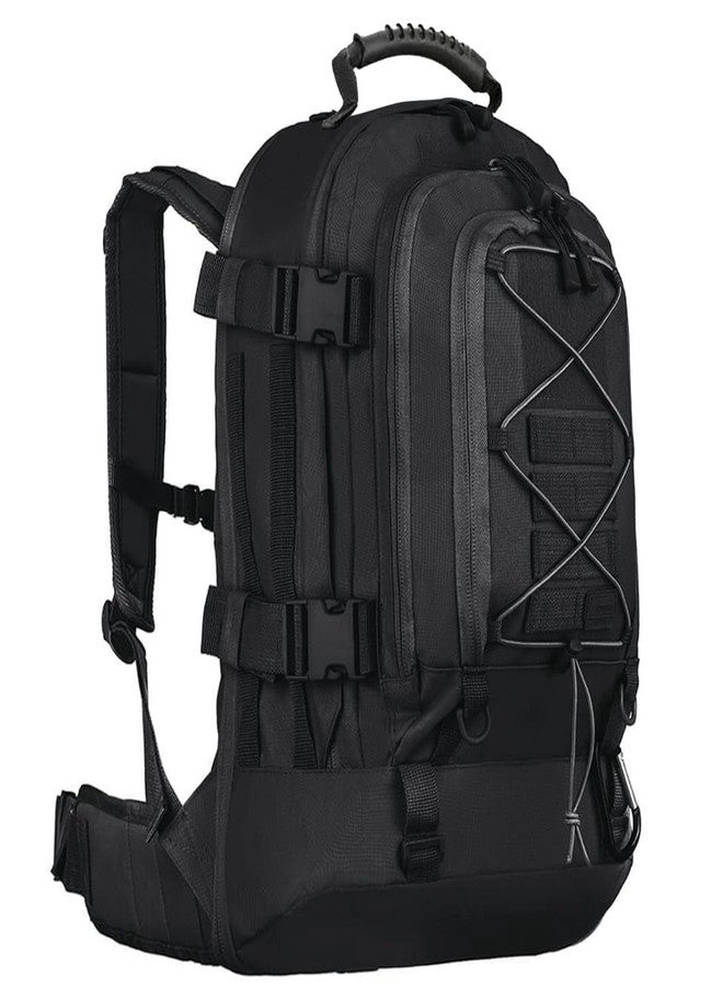 Miramrax Tactical Backpack Military Hiking Daypack - Molle Backpack for Men 3 Day Assault Pack Bug Out Bag for Camping Travel Army Hunting Gym Rucksack Survival (Black) - Image 1