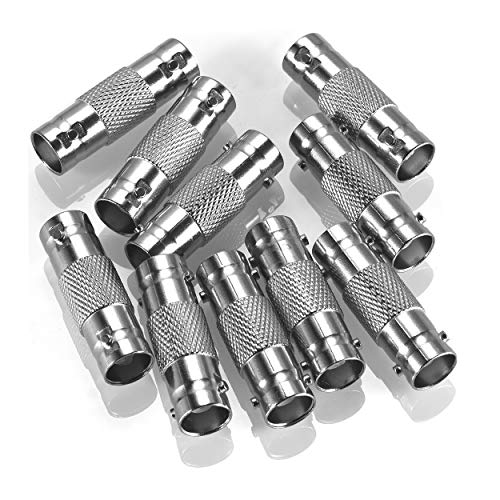 Warmstor 20 Pack BNC Female to BNC Female CCTV Security Camera Adapter Coupler Straight Extender Connector - Image 1