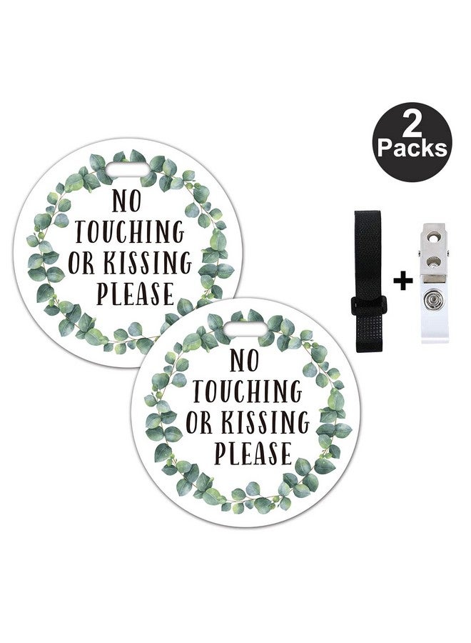 None/Brand Do Not Touch Baby Signs-Stroller Tag, 2 Pack Greenery No Touching or Kissing Baby Sign, Stop No Touching Baby Car Seat Sign or Stroller Tag for Newborn Baby (5 Inches) - Image 4