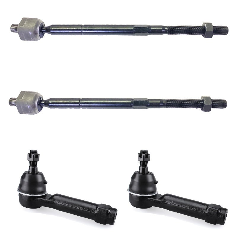 HHCM Front Outer Inner Tie Rod End Kit ES800408 EV800611 for Dodge Journey 20092020 Avenger 20082014 Steering Tie Rod Ends for Chrysler 200 20112014 Sebring 20072010 Tie Rod End Outer Inner