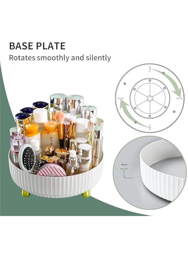 TRASSLE - 360° Rotating Storage Tray, Rotary Table Diameter, Cosmetics and Perfume Organizer, Desktop Storage Tray for Cosmetics and Skincare Products Large Capacity - Image 1