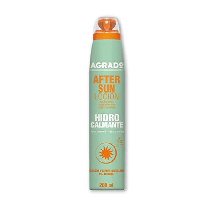 AGRADO AfterSun Moisturizing Sun Cream Fresh and Immediate Relief Sensitive Skin Fast Absorption 200 ml - (Spray) - Image 1