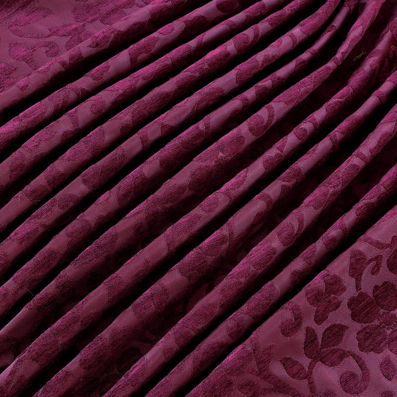 Victor Victor Splash CoralCotton Viscose Double Bedcover with Pillow Covers Easy WashExtra Soft BreathableFade Resistant Cooling 90 x 100 228cm x 254cm Wine - Image 5