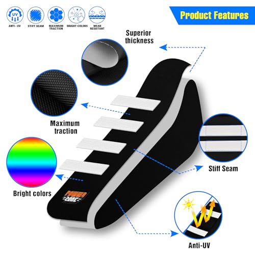 MCHMFG Motorcycle Dirt Bike Seat Cover for Surron Sur Ron Light Bee X/S - E Bike Seat Cover (White) - Image 2
