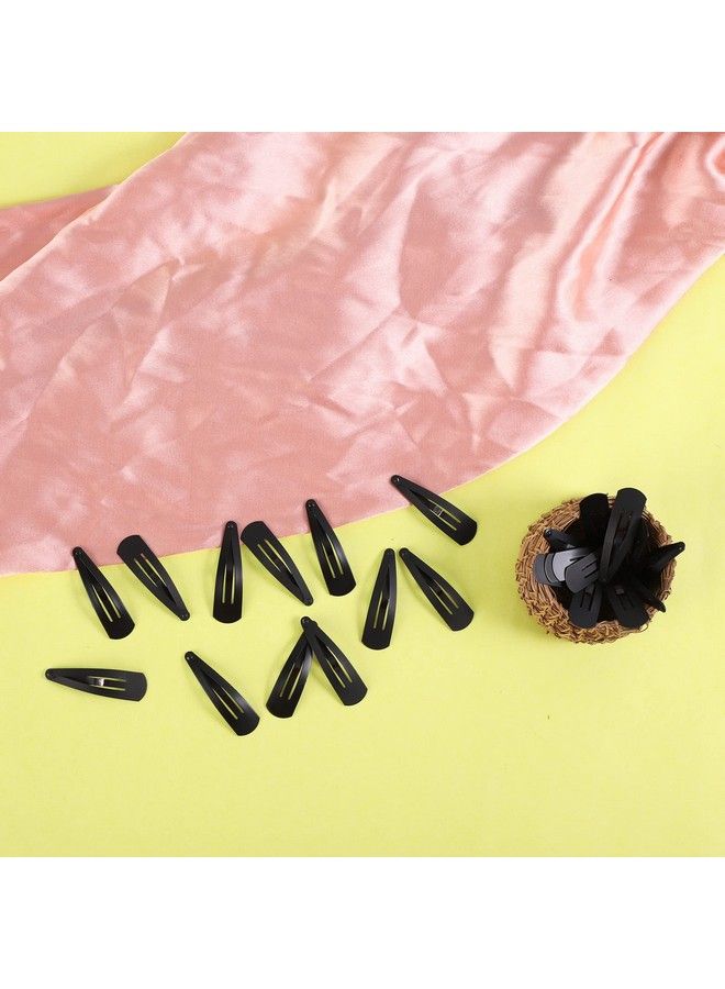 HP HIGH PROFILE مشابك شعر تيك تاك مصنوعة كإكسسوارات شعر كورية للنساء والفتيات (تيك تاك أسود غير لامع عادي) 24 قطعة - Image 4