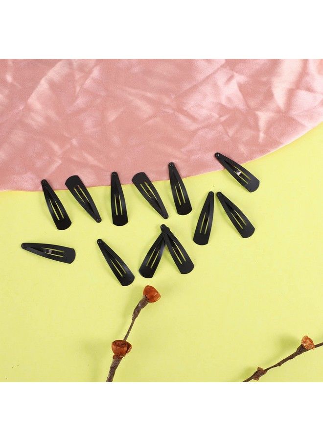 HP HIGH PROFILE مشابك شعر تيك تاك مصنوعة كإكسسوارات شعر كورية للنساء والفتيات (تيك تاك أسود غير لامع عادي) 24 قطعة - Image 5