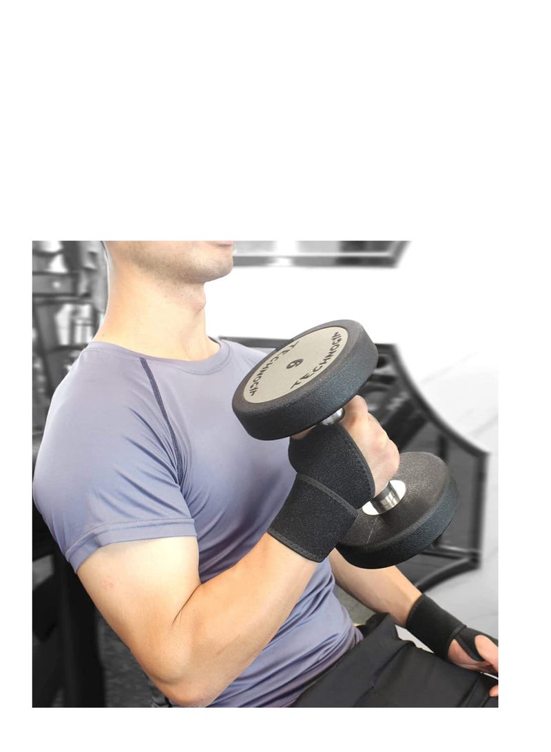 دعامة المعصم لمتلازمة النفق الرسغي، 2 قطعة دعم مرن للمعصم حزام المعصم دعم اليد، دعامة مريحة قابلة للتعديل لدعم المعصم لالتهاب المفاصل والتهاب الأوتار، تخفيف آلام المفاصل - Image 2