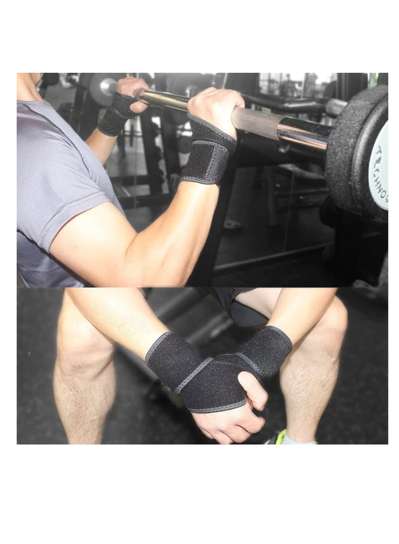 دعامة المعصم لمتلازمة النفق الرسغي، 2 قطعة دعم مرن للمعصم حزام المعصم دعم اليد، دعامة مريحة قابلة للتعديل لدعم المعصم لالتهاب المفاصل والتهاب الأوتار، تخفيف آلام المفاصل - Image 4