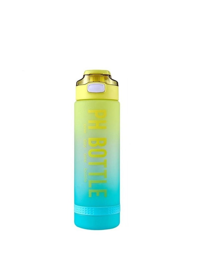 Spaceshoop 1000ml High Quality Plastic Water Bottle Color Changing Design Portable Gym Fitness Durable Sport Drinking Bottle  - Image 1