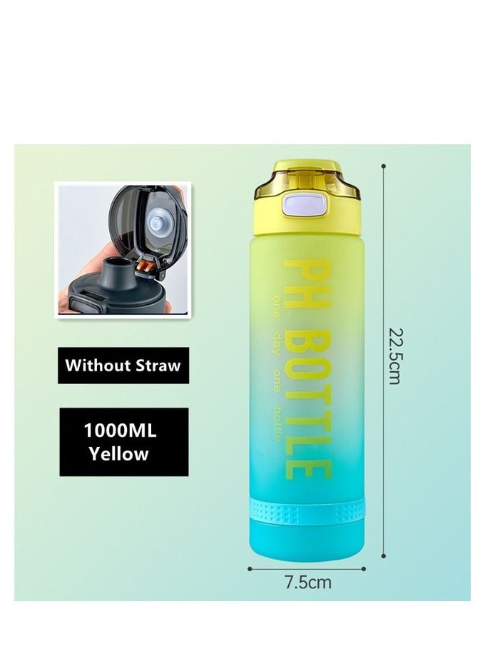 Spaceshoop 1000ml High Quality Plastic Water Bottle Color Changing Design Portable Gym Fitness Durable Sport Drinking Bottle  - Image 2