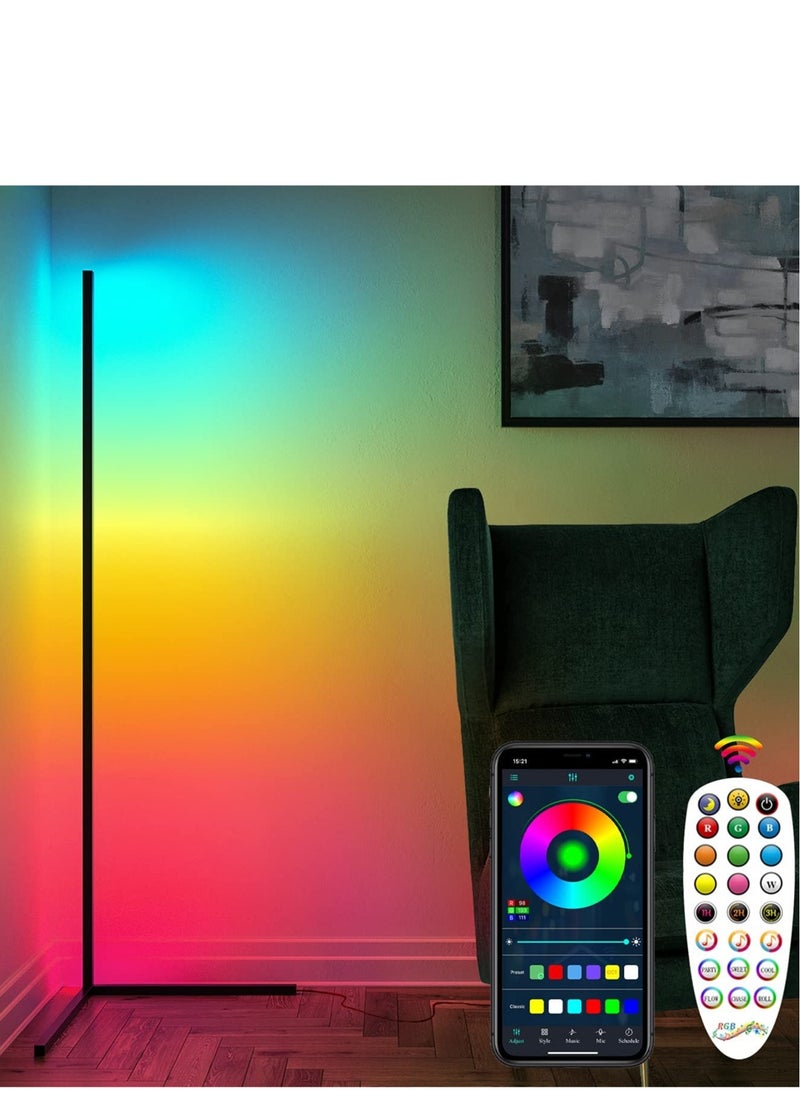 Corner Floor Lamp, RGB Color Changing Corner Lamp