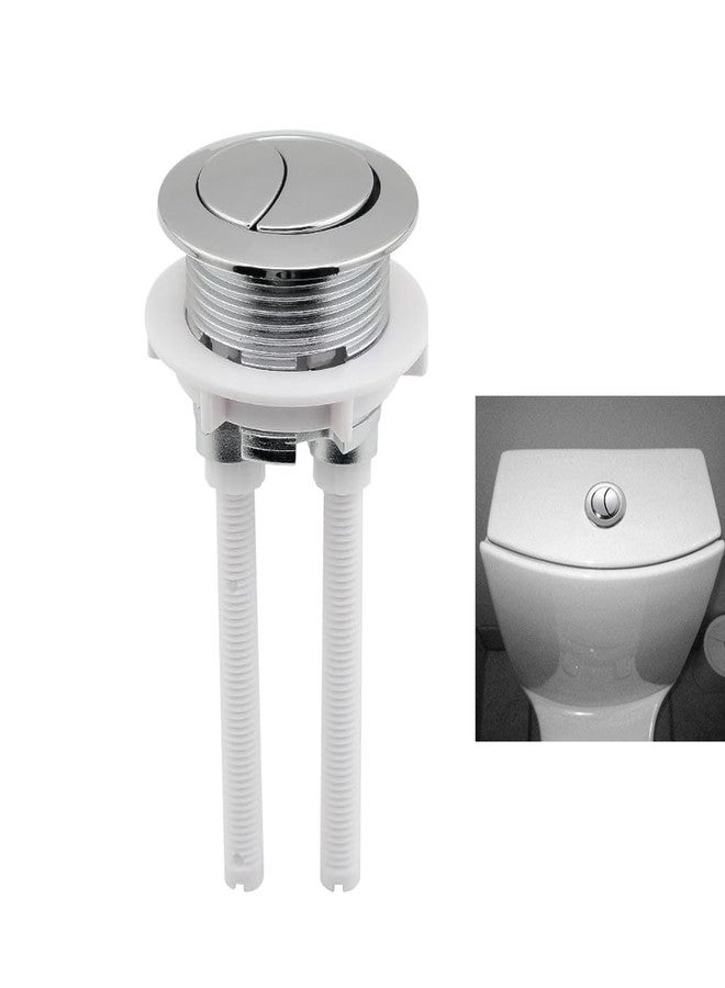 Anglepingping Toilet Tank Push Button Toilet Button Dual Push Flushing Toilet Button Toilet Button Valve Replacement Kit with Thread Diameter,for Glacier Bay Aquasource TOTO, American Standard（38mm/1.5 inch） - Image 1