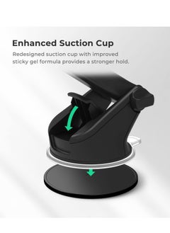 iOttie iOttie Easy One Touch 5 Dashboard & Windshield Universal Car Mount Phone Holder Desk Stand with Suction Cup Base and Telescopic Arm for iPhone, Samsung, Google, Huawei, Nokia, other Smartphones  - Image 3