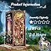 Cutefun Book Nook Kit DIY Miniature Dollhouse Kit for Adults and Teens 3D Wooden Puzzle Bookends Bookshelf Insert Decor wLED Light Dust Cover Christmas Birthday Gifts Forest Unicorn - Image 4